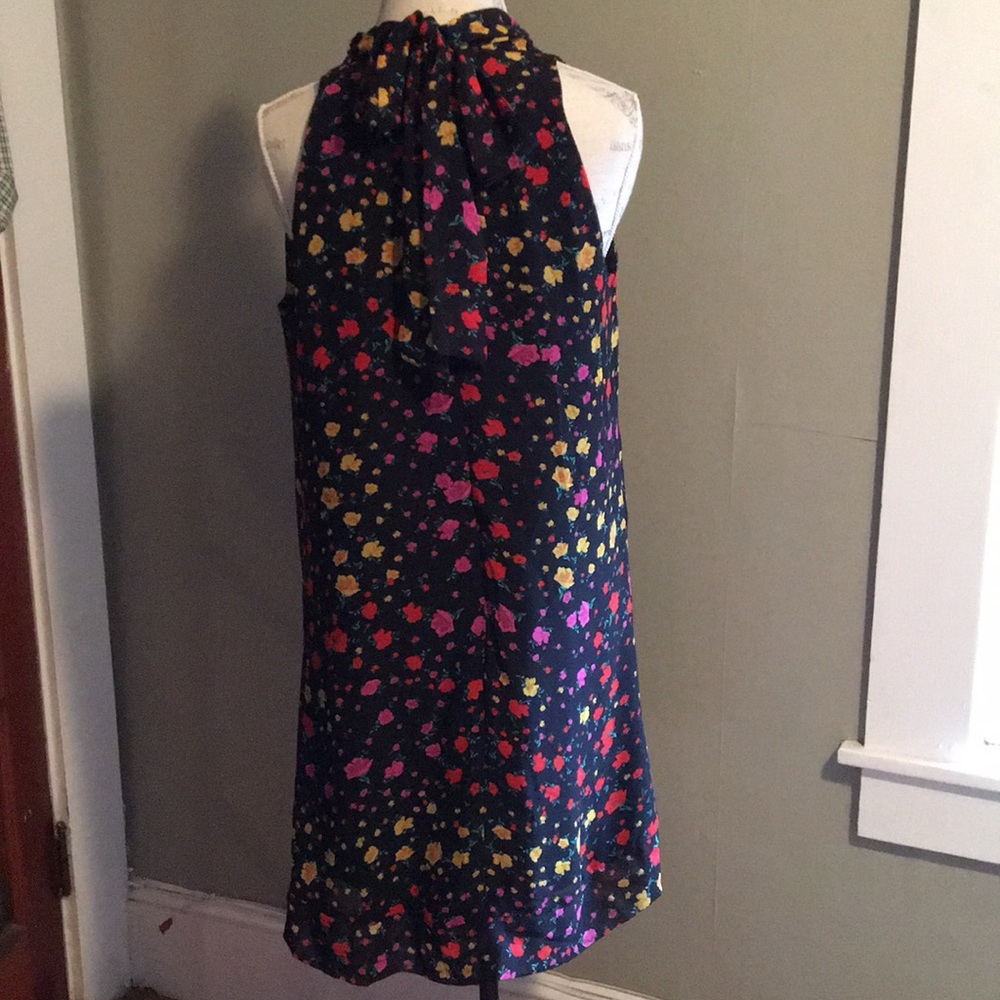 Black Floral Eva Mendes Dress